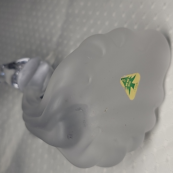 Crystal Glass Kissing Birds Sculpture - Picture 4 of 6